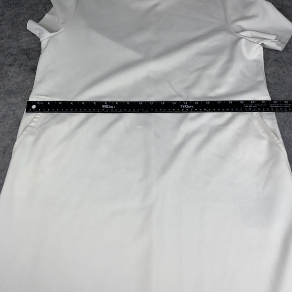Zara Mini Dress Women's XL Off White Faux Suede With Front Pockets Casual - Picture 7 of 9